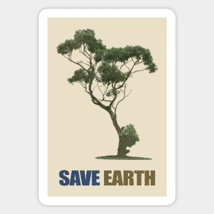 Save The Earth With Our Hearts Magnet